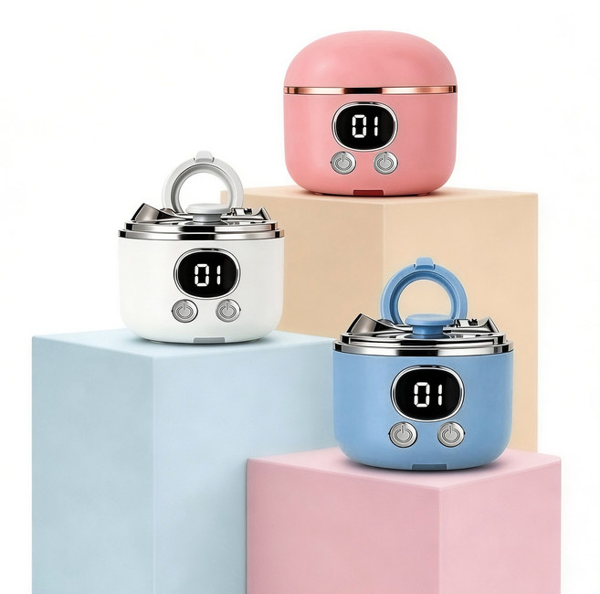 확대경 LED 일곱 합 1전동 손톱깎이 커팅 샌딩 일체형 자동 손질기, 1세트, 분홍색