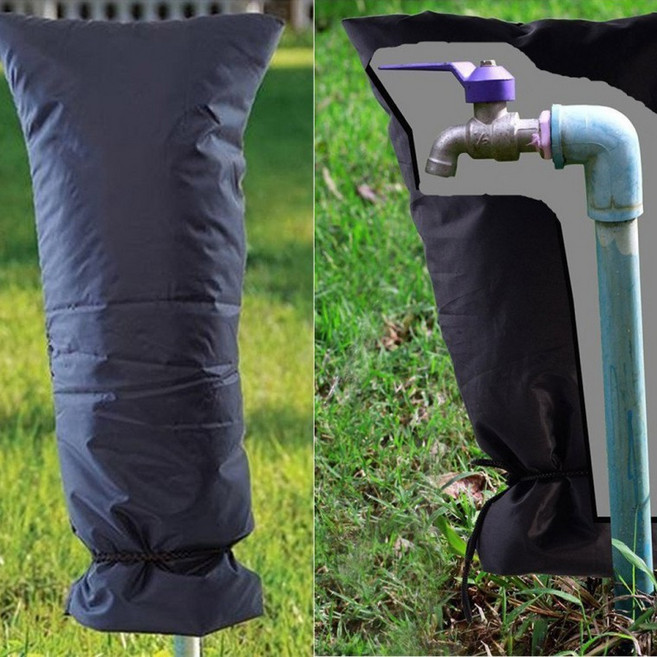 겨울 수도 대형 롱 동파방지커버 수도꼭지 덮개 보온커버, 1개