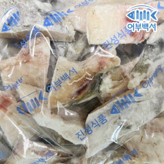 어부백서 대구목살 뽈살 가마살 대구머리 손질 절단 급랭 흑막 지느러미제거 4kg 업소용 뽈찜/ 구이/ 탕, 1개