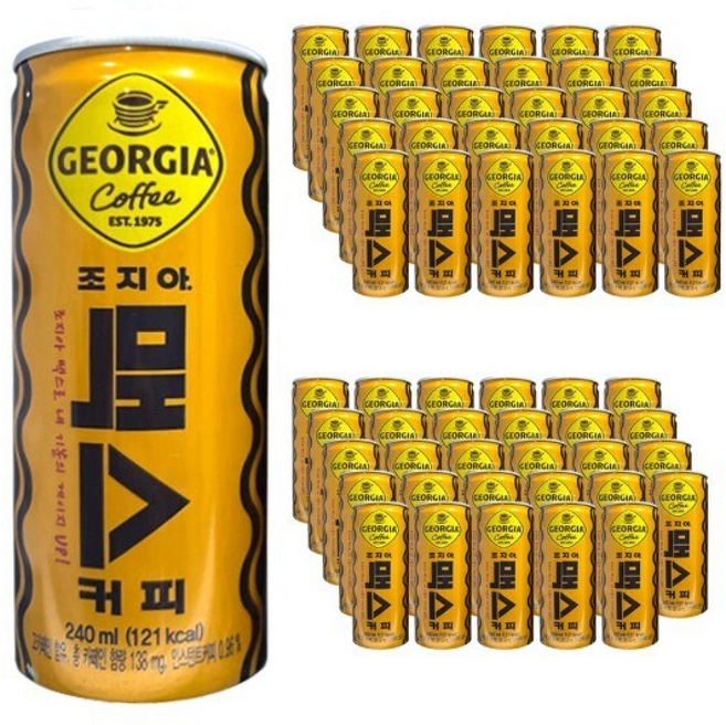 조지아 맥스 캔커피 인스턴트 커피, 240ml, 60개