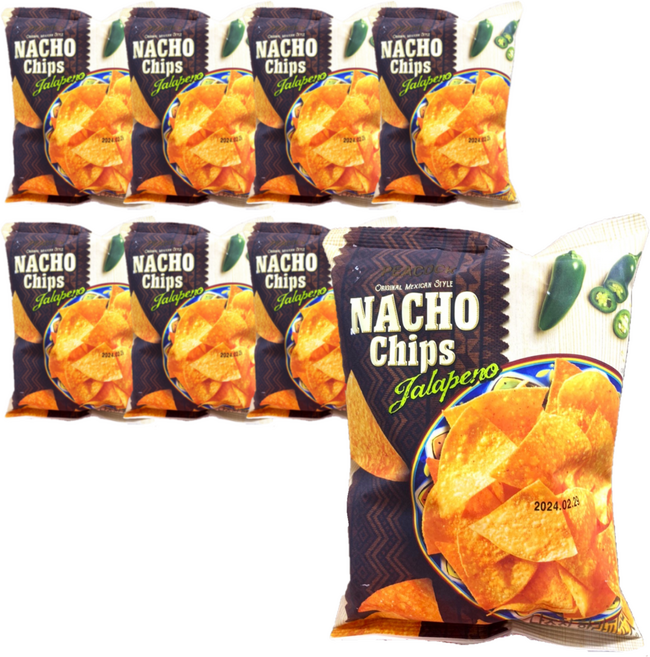 피코크 나쵸칩 할라피뇨, 100g, 8개