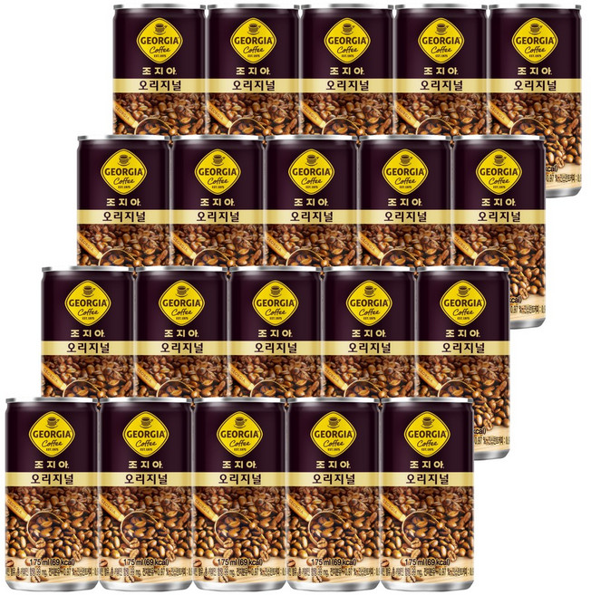 GEORGIA 조지아 오리지널 캔커피, 20개, 175ml