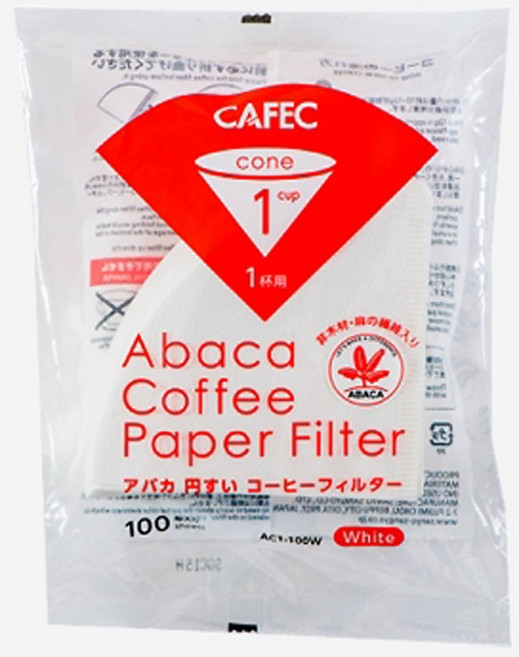 카펙 아바카 콘 종이필터 - 1컵 화이트 (100p), 100개, 1개