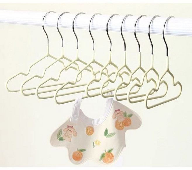 빛깃닥 강아지옷걸이 고양이옷걸이 PVC 튼튼한 미니옷걸이 애완견 옷걸이 애견 반려견 반려동물용 옷걸이, 10개, 베이지