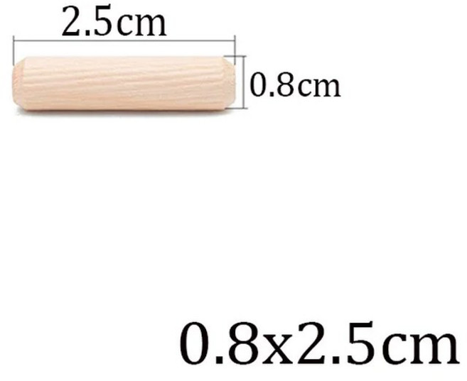 100/50개 나무 다웰 핀 원형 홈이 있는 막대 세트 캐비닛 서랍 가구 수리용 목공예 조립용, 01 50Pcs, 12 0.8x2.5cm