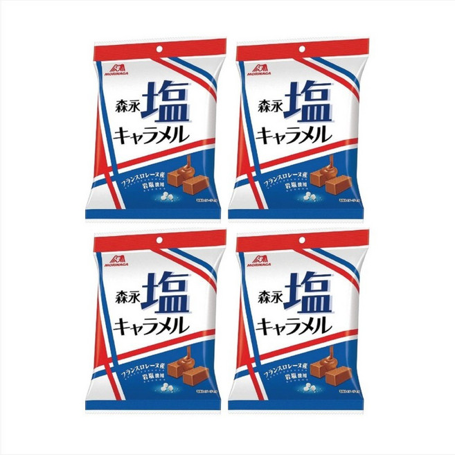 일본 모리나가제과 소금 카라멜, 83g, 4개