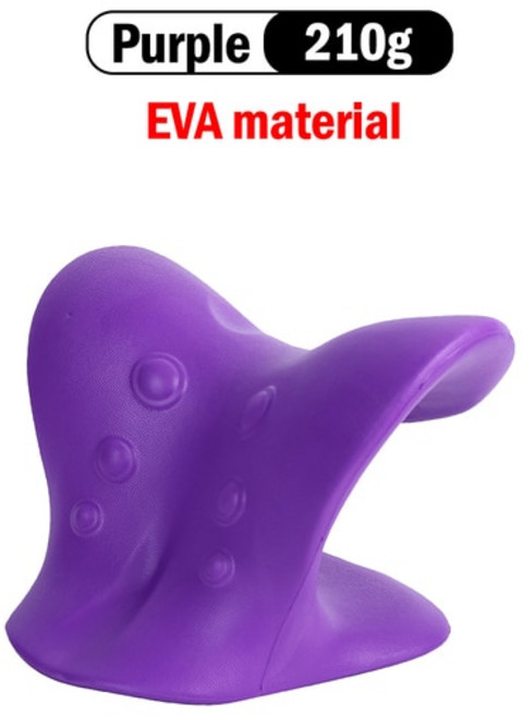 목스트레처 척추 교정 지압 요법 베개 긴장 완화 견인 장치 통증 자궁 경부 정렬 선물, 05 Purple 1 PC