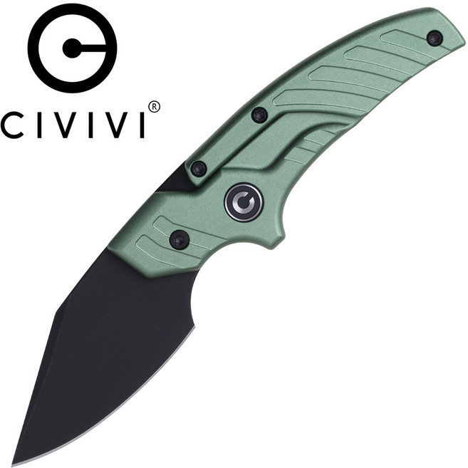 CIVIVI 시비비 티폰 그린 알루미늄 택티컬 나이프 푸시 대거 캠핑 EDC, 1개