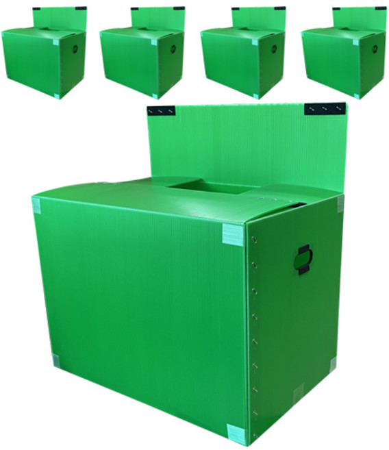 네오비 이사박스 고급벨크로형, 녹색, 5개