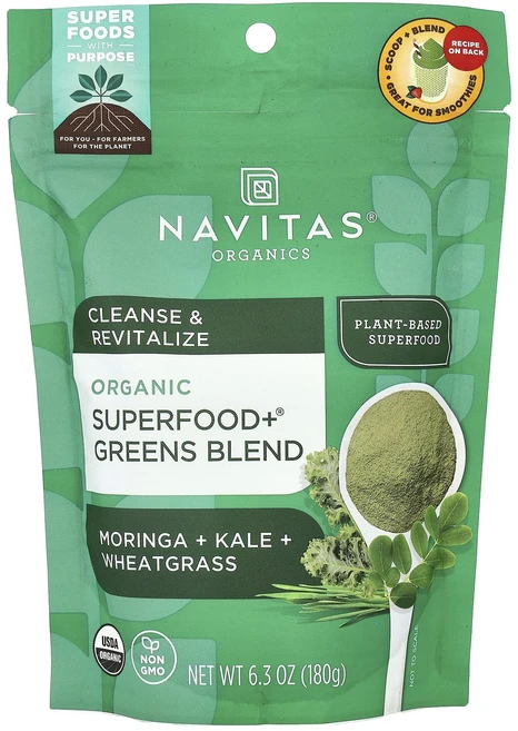 몸관리하세요 겨울입니다 Navitas Organics 유기농 Superfood+® 그린스 혼합물 180g(6.3oz) 특별관리진행, Navitas Organics 유기농 Sup..., 180g, 1개 - 쿠팡