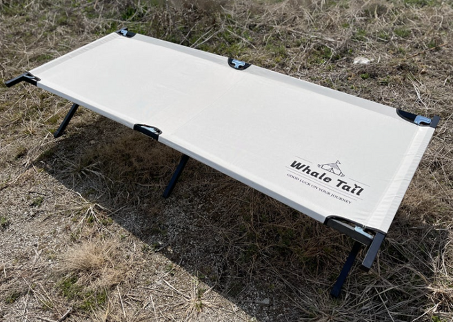 웨일테일 와이드 야전침대 아이보리