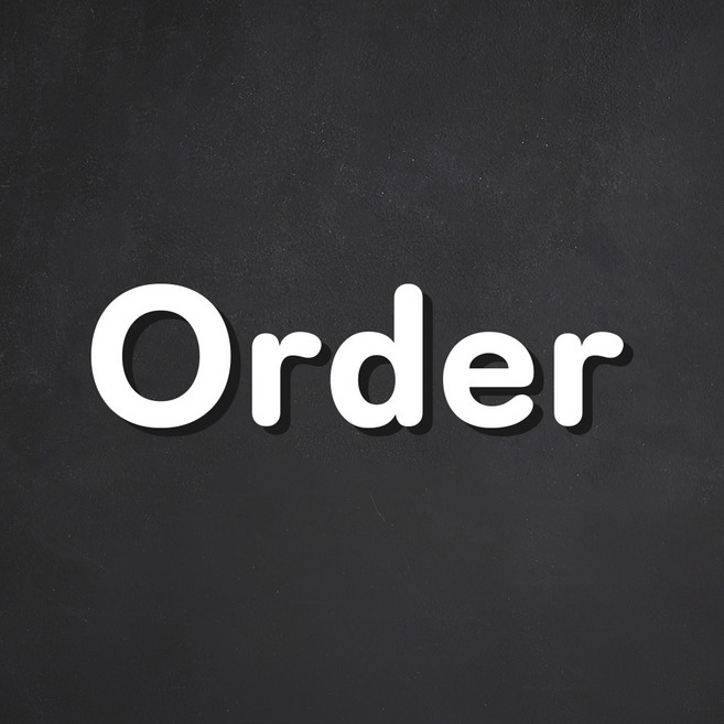 [1분설치] 스튜디오투명 주문하는곳 백색 표지판, Order, 1개