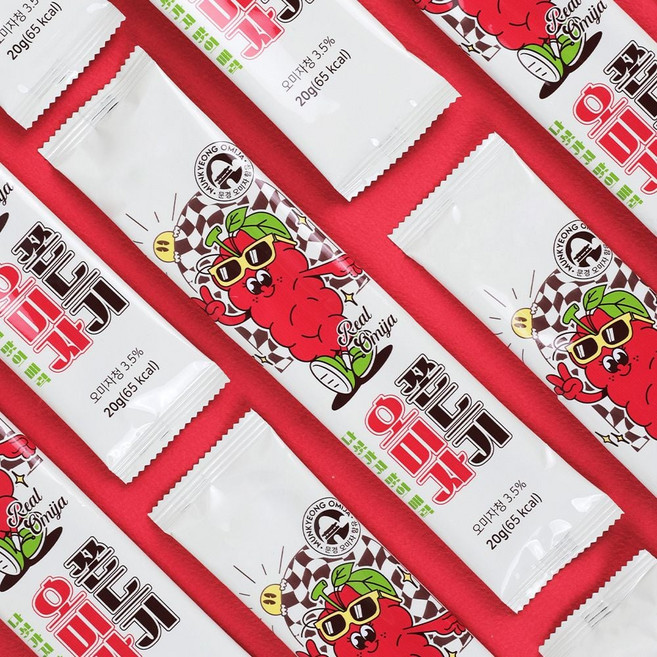 과자선물 오미자쫀드기 간식 문경 피크팜 5개 200g 31997PC 1(PC), 1개, 20g