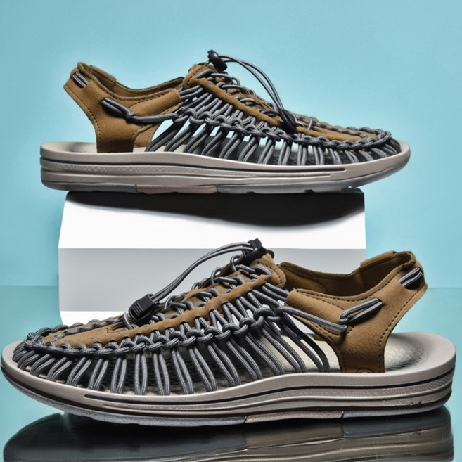 The StroM 手工編織涼鞋 韓版羅馬沙灘鞋