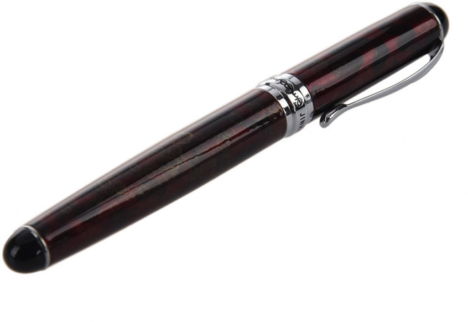 Jinhao X750 딥 레드 펜 미디엄 파인 펜촉 잉크 만년필 오피스 비즈니스