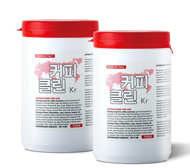 이태리 에스프레소 세정제 커피 클린 900g 반자동 머신용 2개세트, 2개