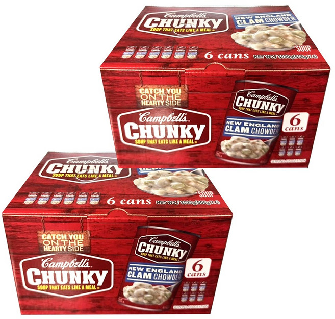 코스트코 CAMPBELL'S 클램차우더 스프캔, 505g, 12개