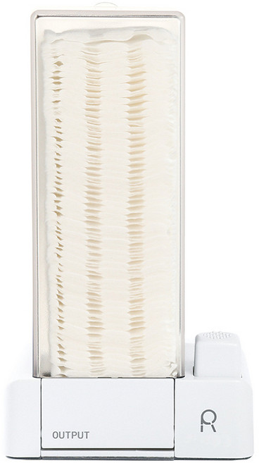 원터치 화장솜 케이스 디스펜서 9.7 x 17 cm, 화이트, 1개