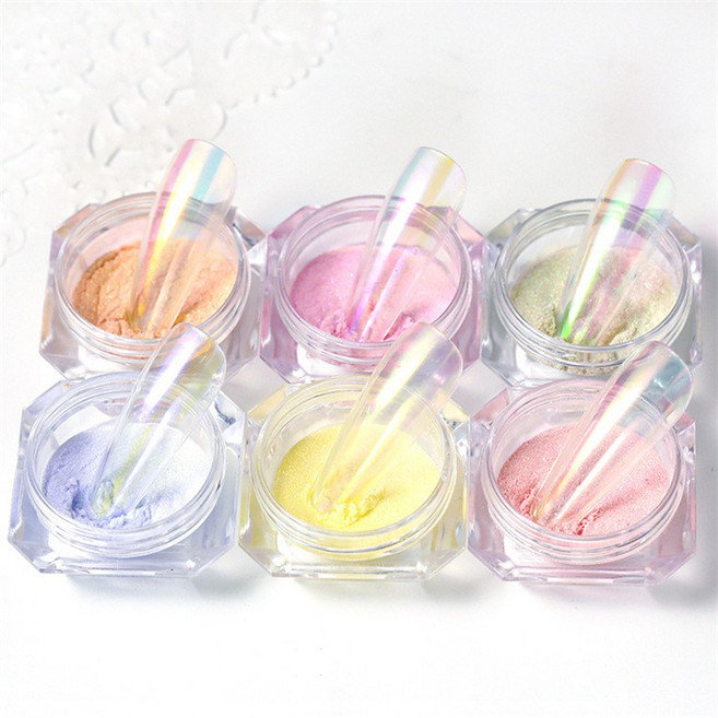 네일 오로라 물광 얼음 파우더, 파우더-5, 1개