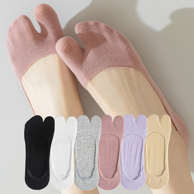 다이나토리 타비 엄지 발가락 페이크삭스 덧신 양말 6켤레 세트