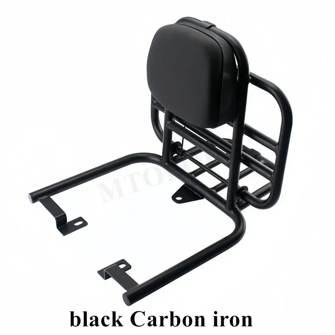 혼다 호환 크로스 커브 CC110 오토바이 개조용 뒷좌석 등받이 승객용 편안한 접이식 랙, 02 As shown 1