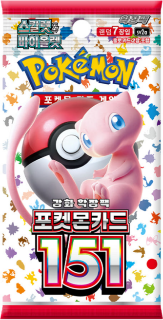 포켓몬스터 카드 스칼렛&바이올렛 강화 확장팩 포켓몬 카드 151, 포켓몬 151 (1팩), 1개