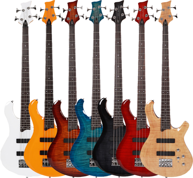 데임 FALL&PAUL 250 베이스기타, STBC(시스루 블랙체리)