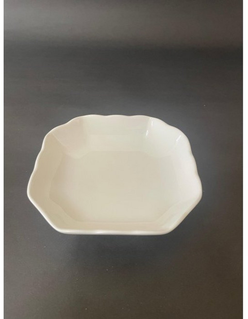 東昇瓷器餐具 大同強化瓷器5吋波浪方淺缽, 1個