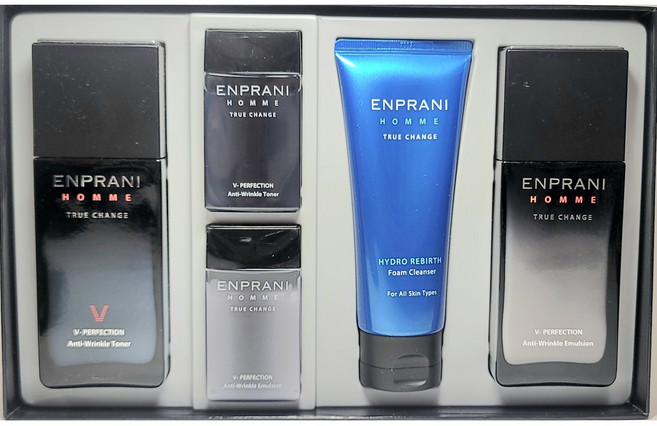 엔프라니 옴므 브이 퍼펙션 스페셜 2종세트(추가구성 토너 40ml 에멀젼 40ml 폼클렌져 100ml), 1세트