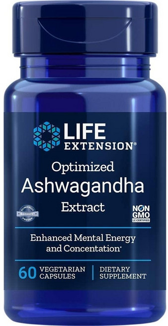 LIFE EXTENSION 優質南非醉茄萃取素食膠囊, 60顆, 1罐