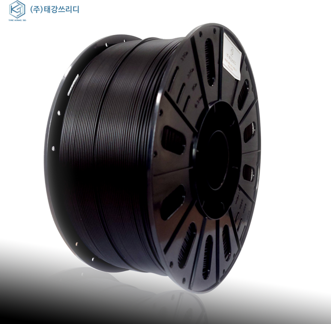 고품질 무독성 국산 PLA+ 플러스 필라멘트 3kg 3D프린팅 프린트재료 뱀부랩호환, 블랙