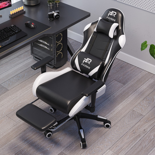 파리니 고급 게이밍 의자 GC006, 화이트