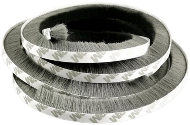 창문 틈새막이 문틈 방충망 샷시 문풍지 5M 모헤어, 1개, 불투명, 창문9mm