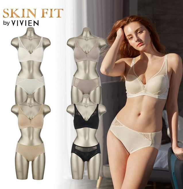 비비안 크레오라 볼륨업 노와이어 여성 속옷 브라 팬티 세트 8종