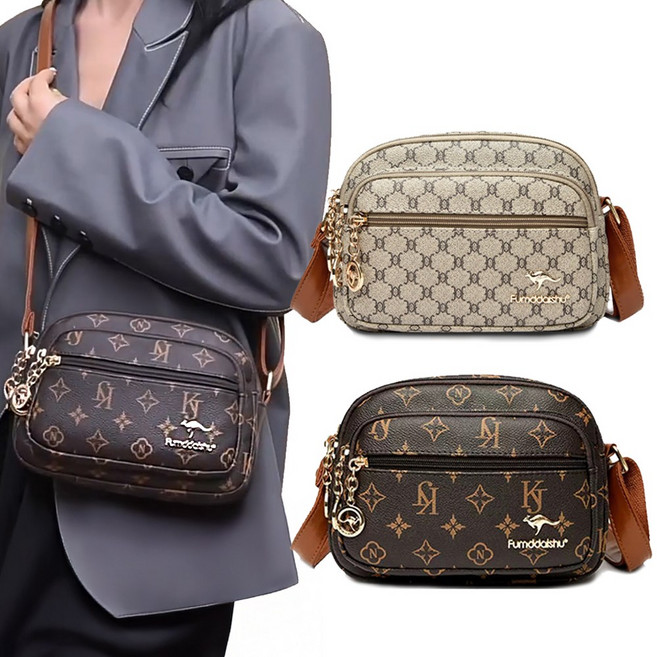 캥거루 퀼팅 크로스백 여성 크로스백 효도백 핸드백 엄마 어머니 선물 엄마선물 40대 50대 60대 중년 선물 숄더백 - 패턴캥캥 카메라백