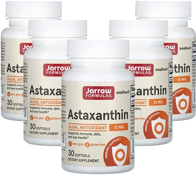 재로우 포뮬러 아스타잔틴 12mg 30소프트젤, 5개, 30정 - 쿠팡