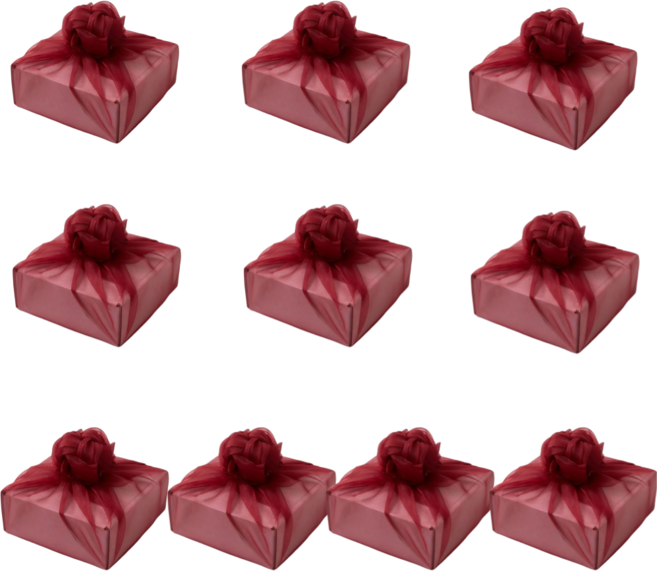 미담 크리스탈 보자기 선물 포장용 70x70cm, 10개, 와인