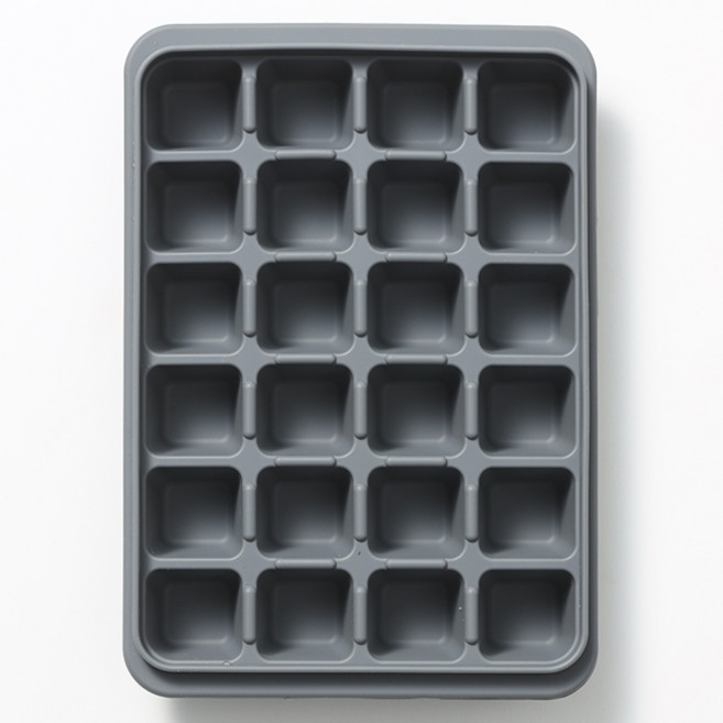 국산 프리미엄 실리콘 얼음트레이 얼음틀 이유식큐브 6구/15구/24구, 1개, 그레이