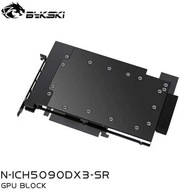 Bykski 올 메탈 GPU 블록 INNO3D RTX5090 D / ICHILL X3 그래픽 카드 PC 쿨링 구리 라디에이터 풀 커버 N-I, 01 사양 10, 01 Block