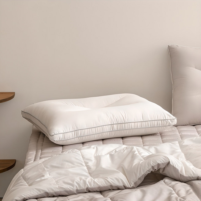 파르페by알레르망 국내 제조 빌리프 알러지케어 워셔블 경추베개, 크림, 1개