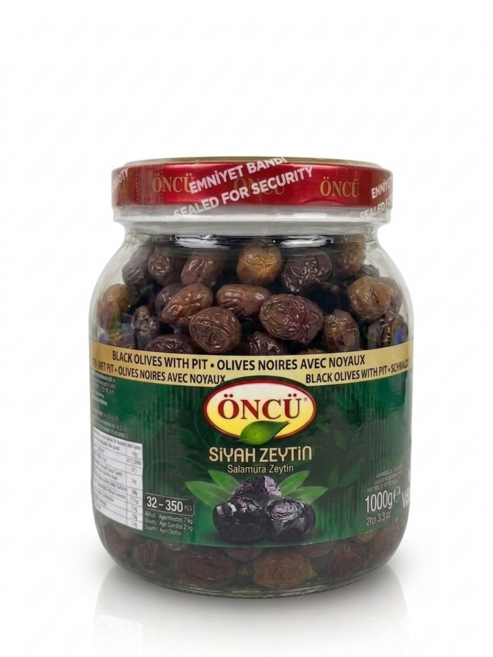 튀르키예 프리미엄 절임 올리브 대용량 l Oncu Siyah Zeytin lPremium Black OlivesLarge Size 1000g, 1개, 1kg
