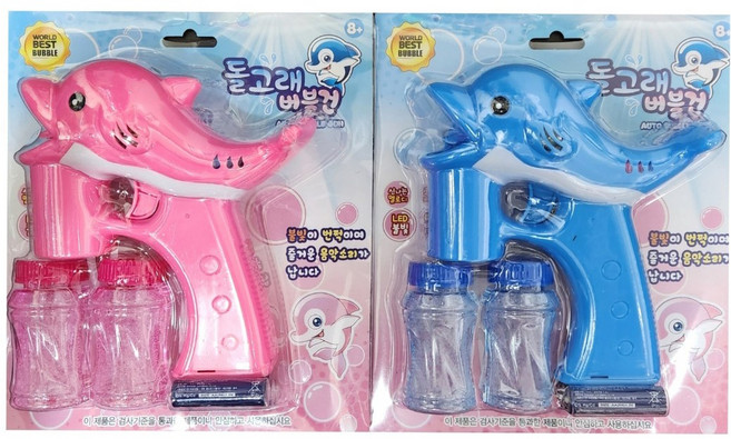 토이진 LED 돌고래 버블건, 블루