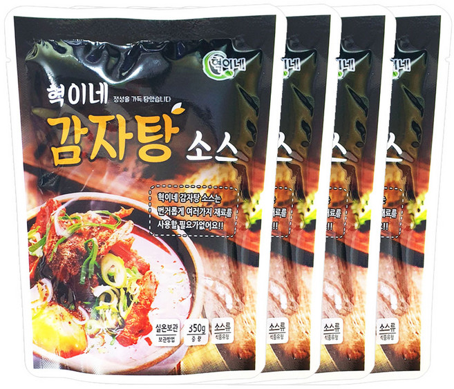 혁이네 감자탕 양념 소스 350g, 4개