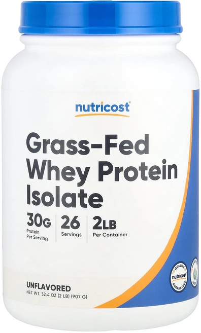 뉴트리코스트 목초 사육 분리유청단백질 무맛 907g(2lb) 파우더, 1개, 907g - 쿠팡