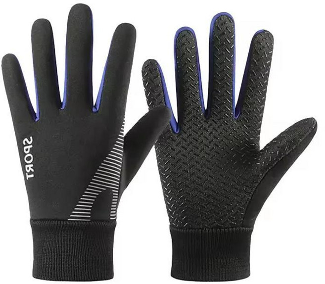사이클링 미끄럼 방지 장갑 플러시 안감 방풍 야외 달리기 스포츠