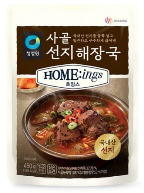 청정원 호밍스 사골선지해장국, 450g, 7개