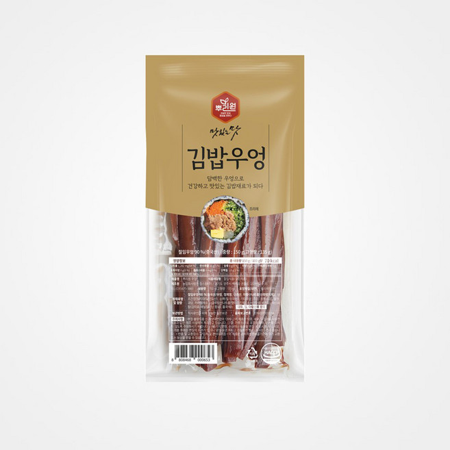 [뿌리원] 김밥용 우엉 150g, 1개