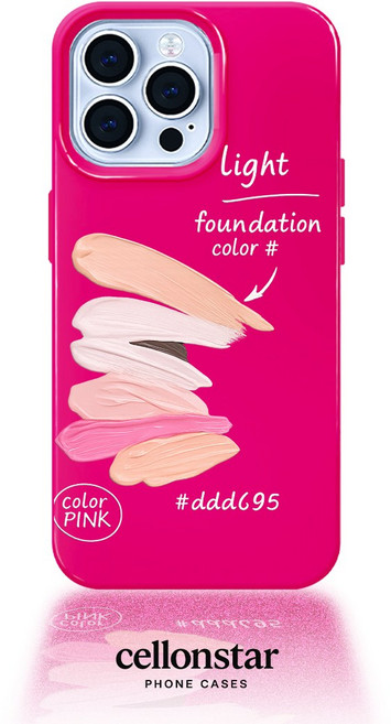 셀론스타 FGD06 라이트 파운데이션 컬러 핫핑쿠 푸딩 젤리 아이폰 케이스