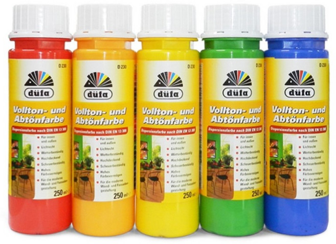 듀파 엑센트칼라 (안료페인트) 250ml (수성페인트의 조색 안료로 사용 가능한 페인트), 203-키위, 1개