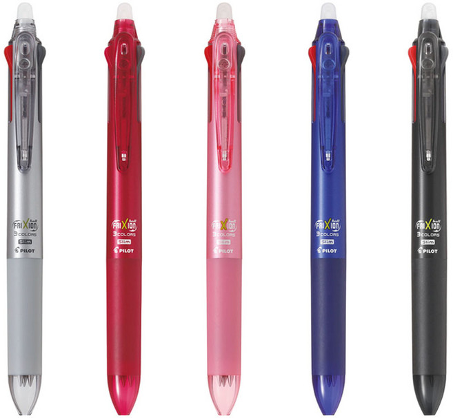 파이롯트 프릭션볼 0.5mm 슬림 3색 볼펜 (낱개), 1개